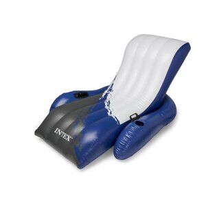 Intex Inflatable Lounge Pool Recliner Lounger Chair with Cup Holders